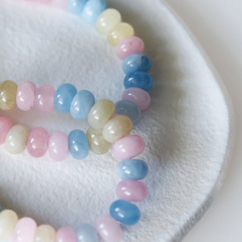 Buntes Turmalin Armband flexibel