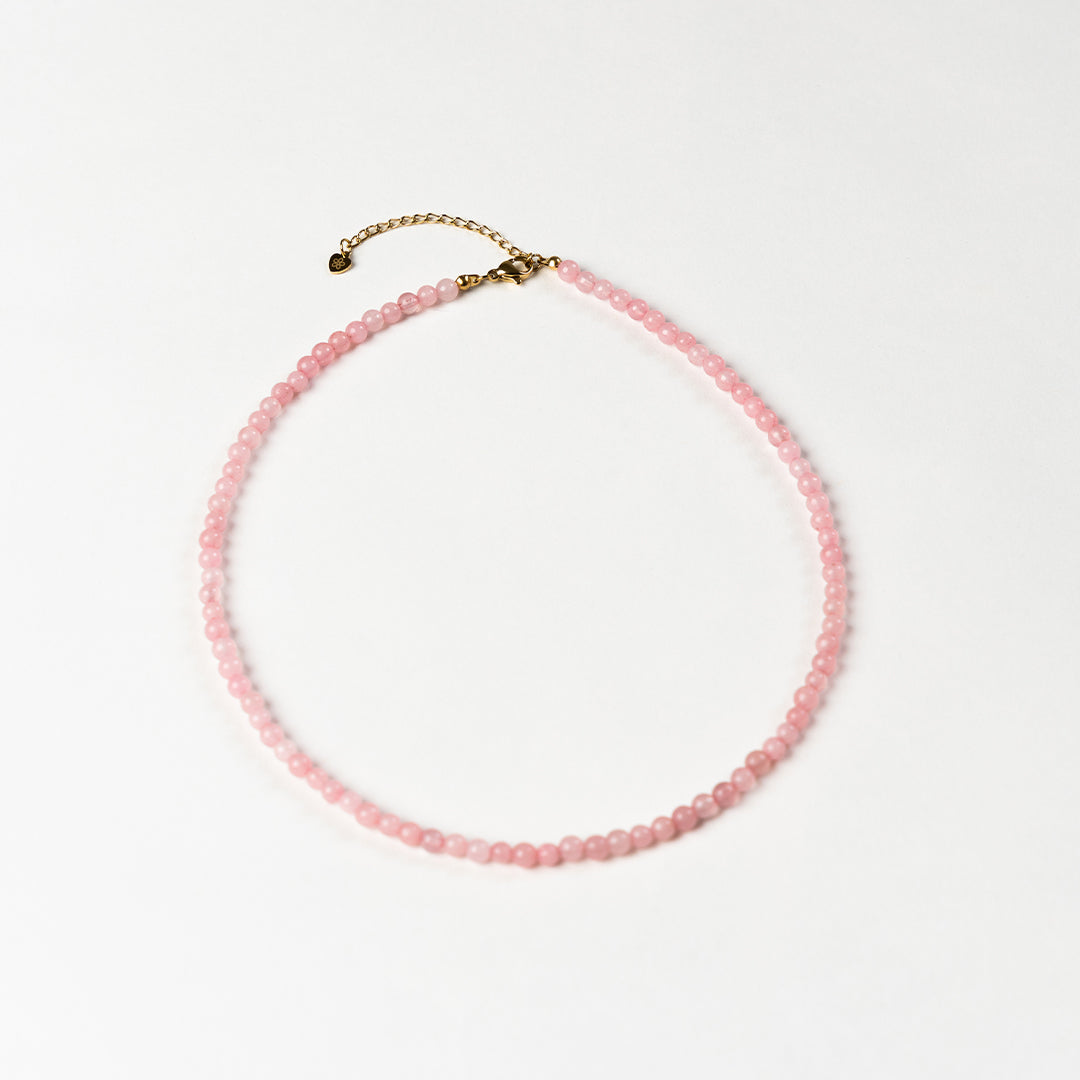 Rosenquarz Kette