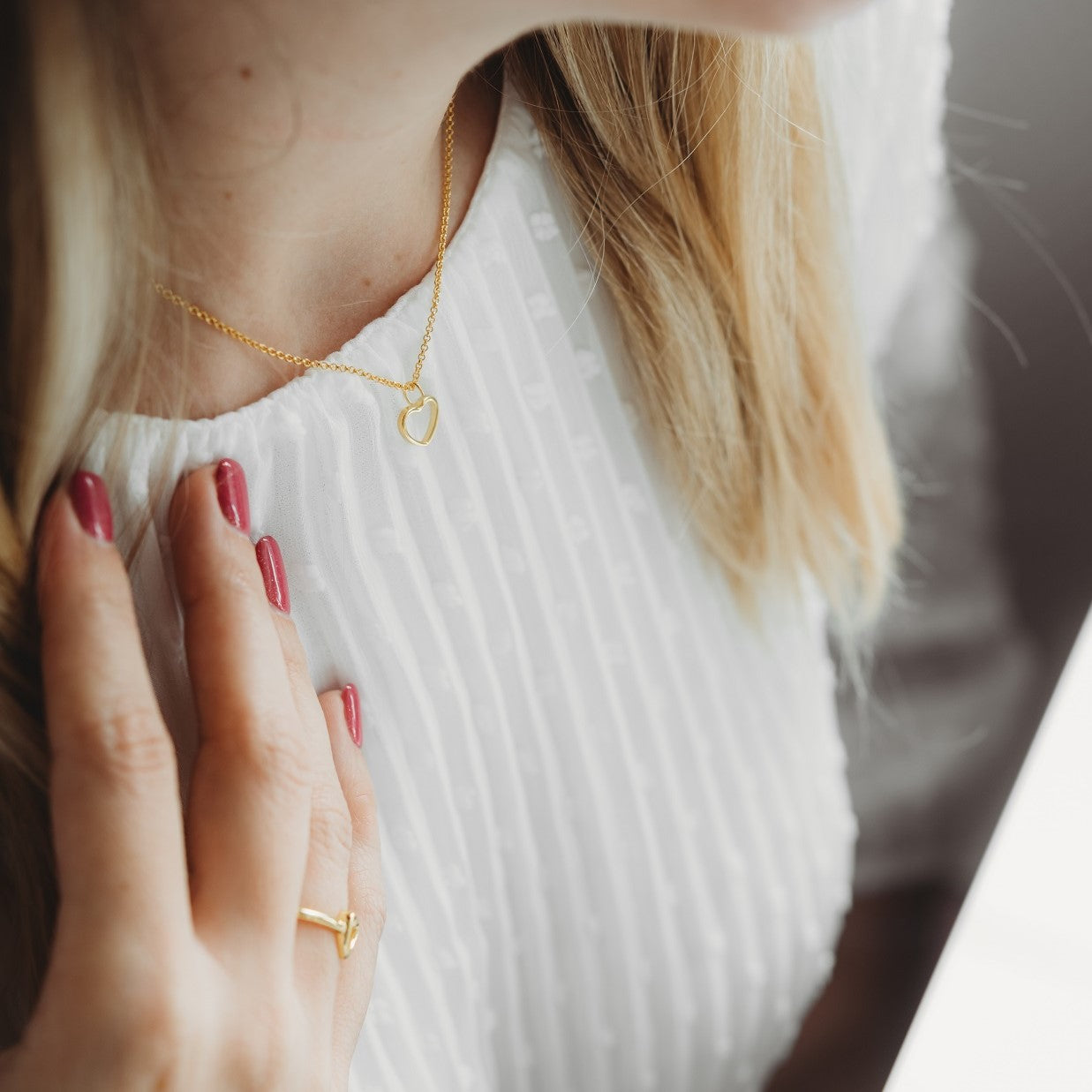 Hollow Hearts Kette & Ohrringe