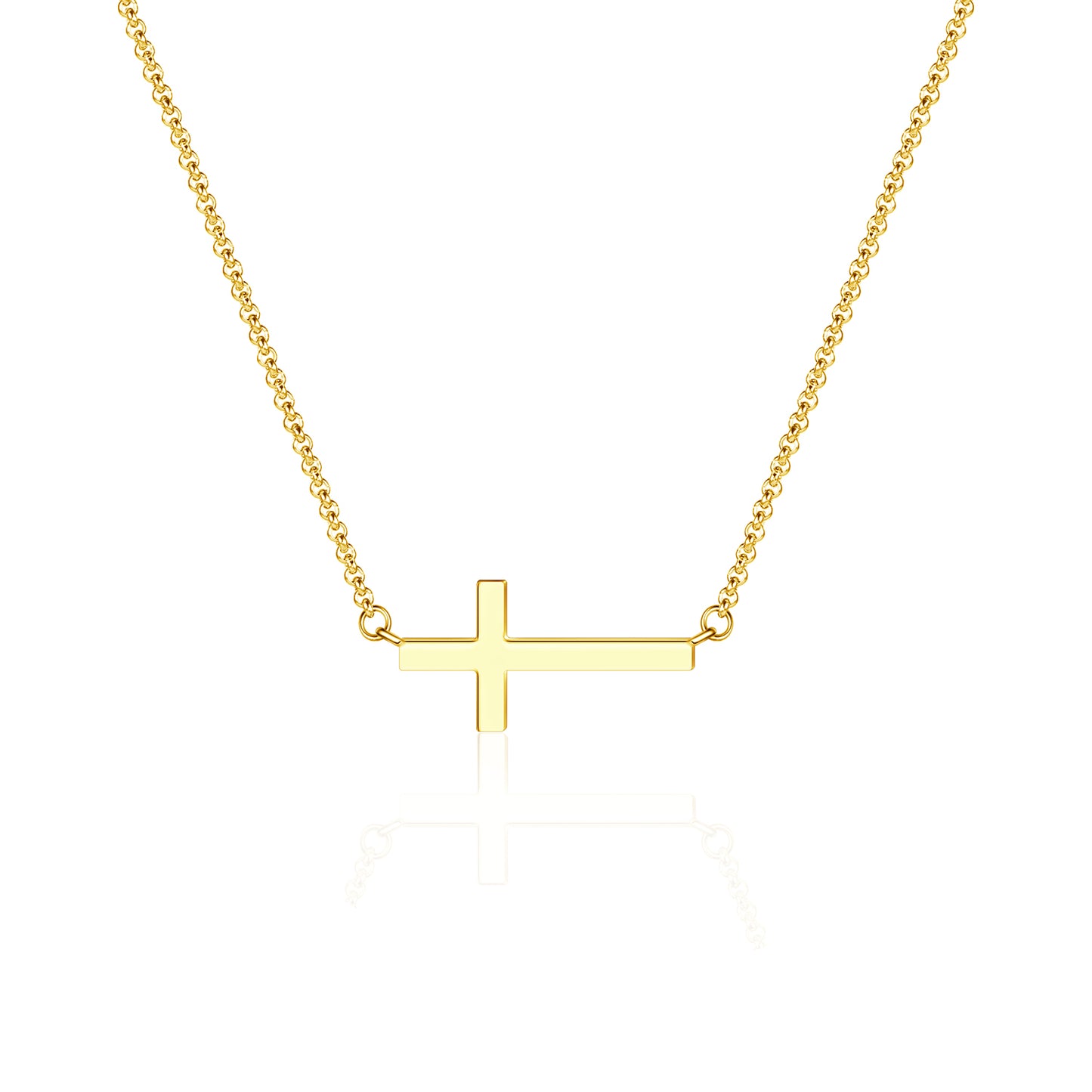 Kreuzkette Gold