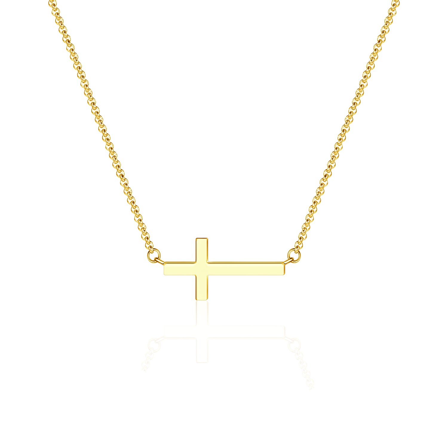 Kreuzkette Gold